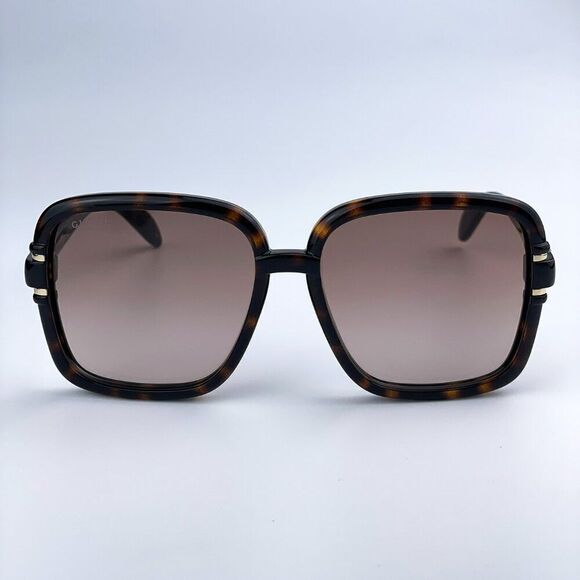 SALE! NEW Gucci GG1066S 002 Havana Brown Gradient Butterfly Women Sunglasses main image 9